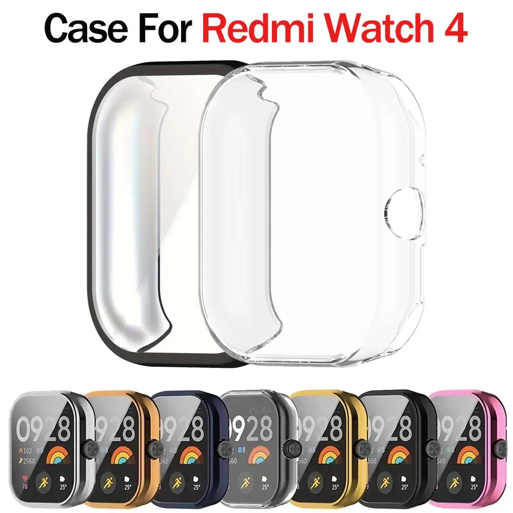 For Redmi Watch 4 TPU Soft Cover Protective Electroplated Protector Case