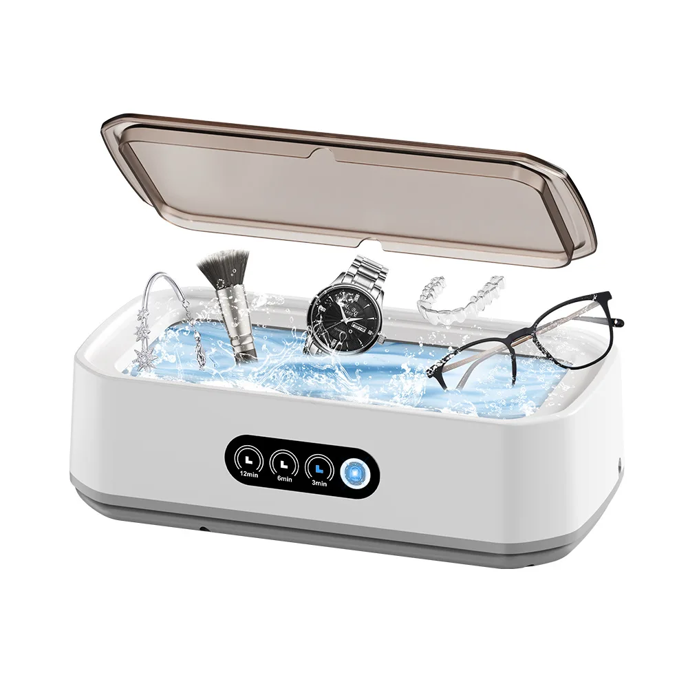 Machine de nettoyage à ultrasons pour lunettes, capacité 650ML, bretelles de bijoux, nettoyeur professionnel, fréquence de Vibration