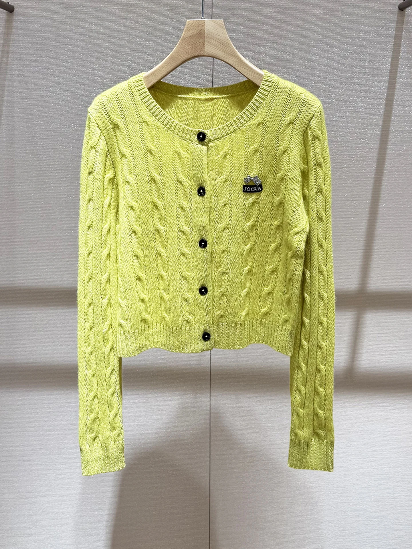 Ele Cárdigan de punto para mujer Slim Fit Long Sve round Ne Diseño en espiral con corte único en la cintura Otoño Nuevo Sle Transpirable C...