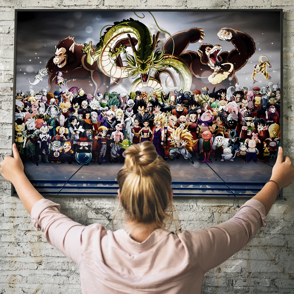 

Creative Dragon Ball Group Image Decor Painting Made of High Quality Materials Waterproof and Wear Resistant A Must Buy for Fans