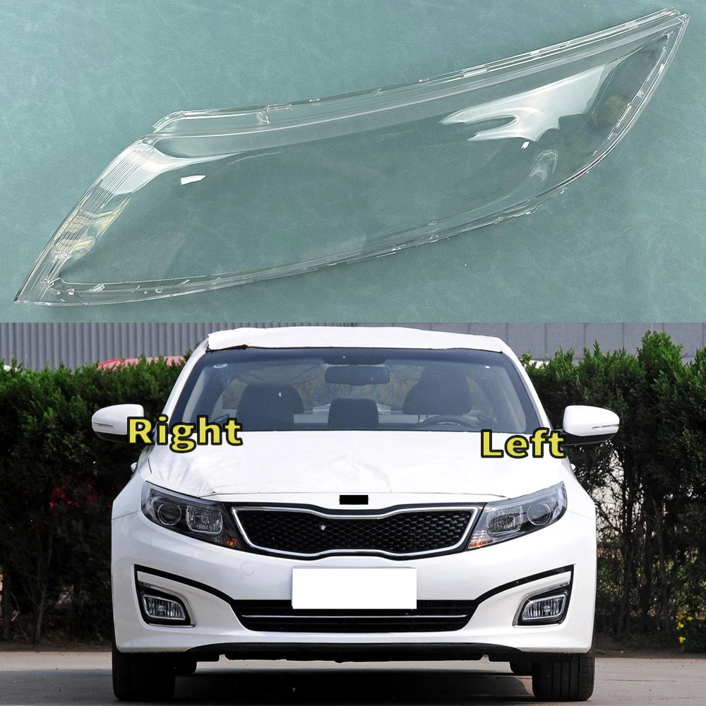 

For Kia K5 2014 2015 Headlight Shell Mask Transparent Headlamp Cover Lampshdade Plexiglass