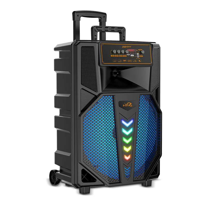 For Sing-e 15 inch ZQS15111 trolley bluetooth portable party dj wireless trolley speaker