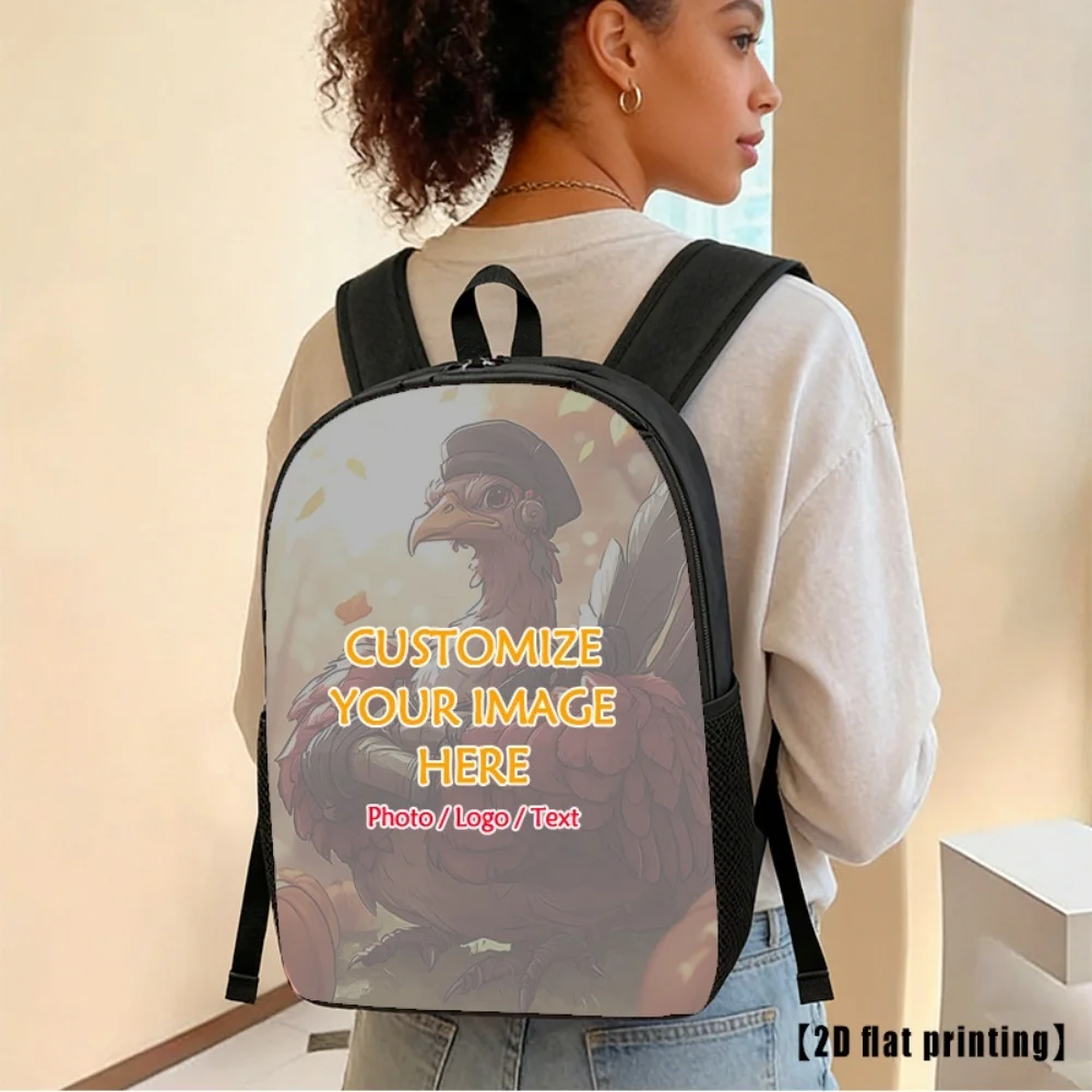 Custom Your Own Photo Full Print Backpack Personalized Casual Daily Daypack Outdoor Travel Student School Storage Backpack