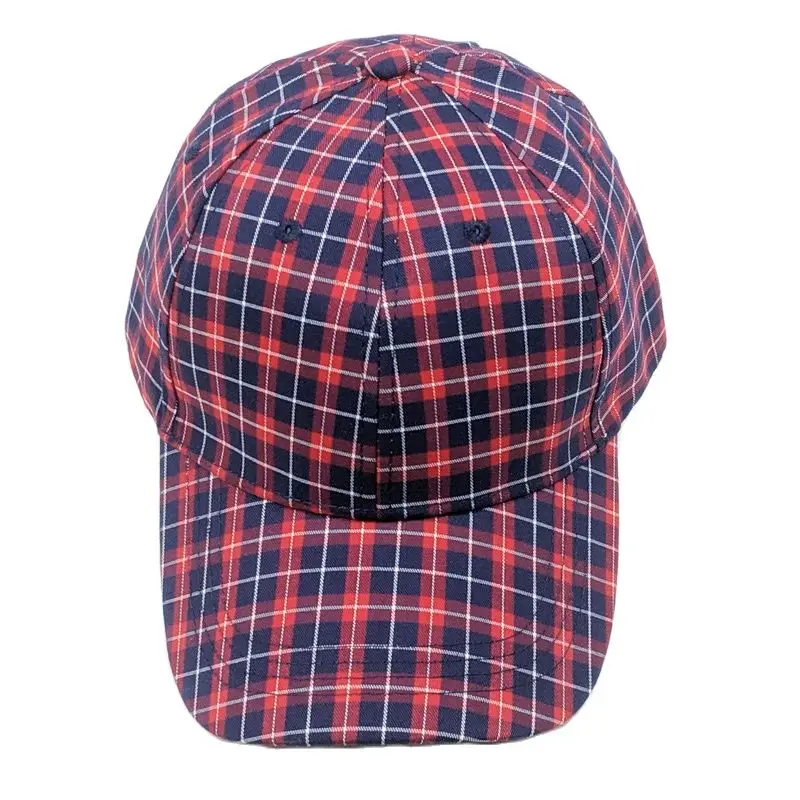 Red Plaid Hats for Men Classic 6 Panel Baseball Cap Adjustable Dad Hat Scottish Green Yellow