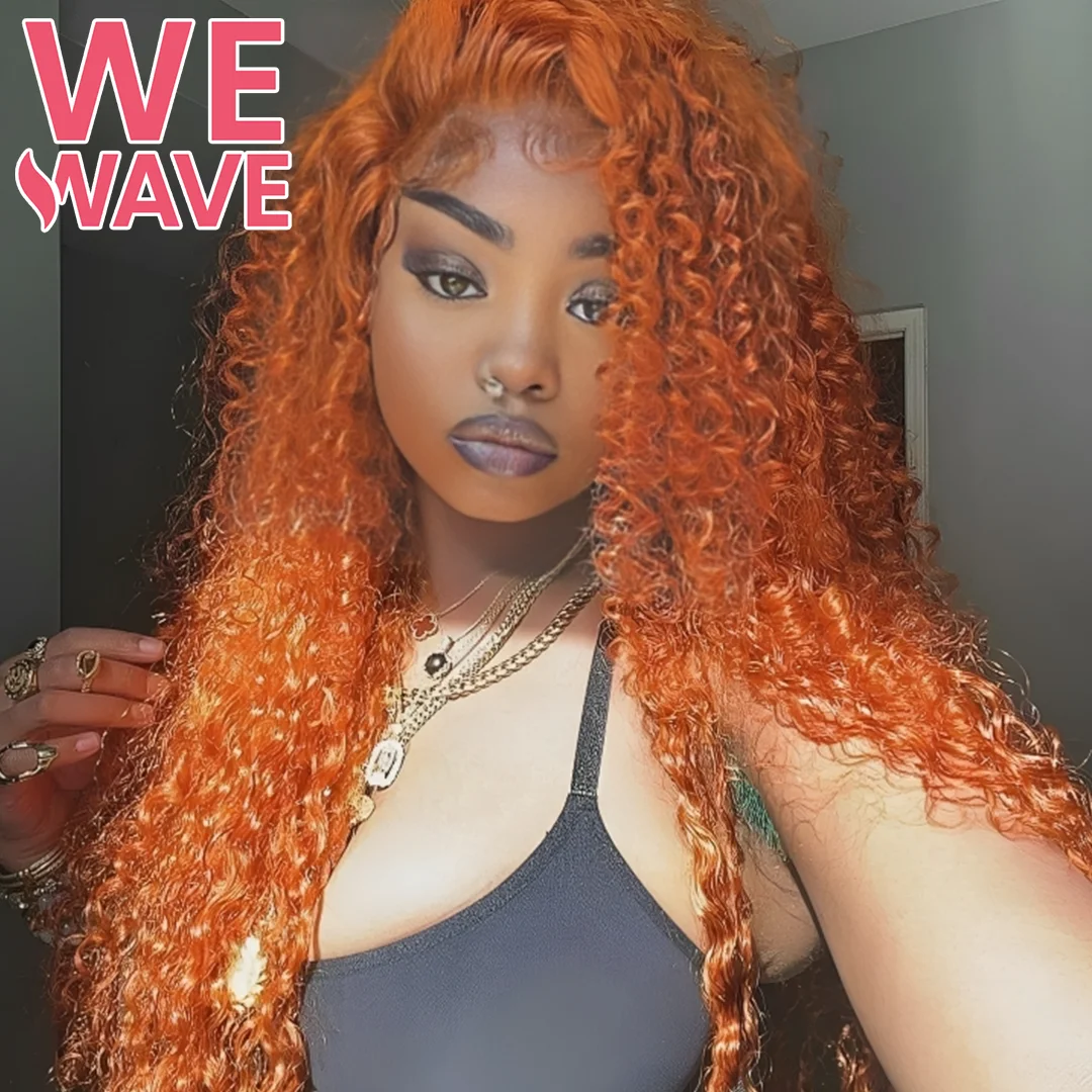 

30 Inch High Density Orange Ginger Curly 13x6 Hd Lace Frontal Wigs Human Hair 13x4 Lace Frontal Wigs Colored Choice For Women