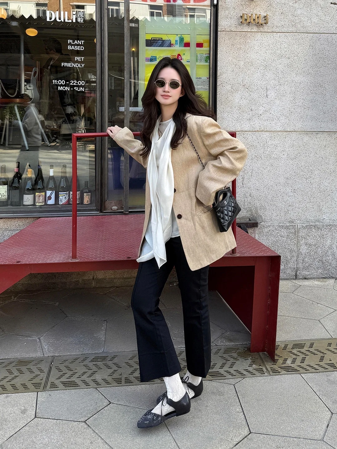 Retro Unisex Linen Jacket Women's Loose Commuter Style Casual Top Slimming Summer New Arrival Fashionable Button up Coat
