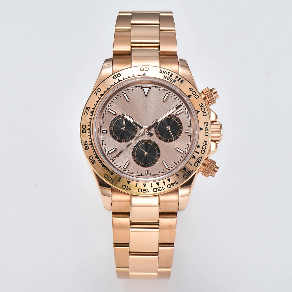 7750 watch customizable watch multifunctional Mechanical timing watch Suitable for ETA 7750 movement Men's luxury watch 4130 - view 6