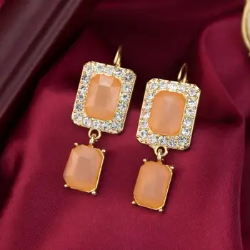 6 最佳銷售 酒紅色耳環 - №5