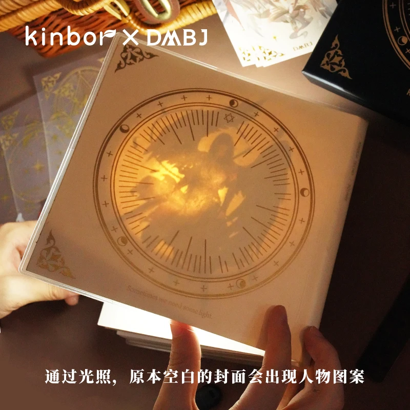 Kinbor Tomb Robbery Note Square Book Set Notebooks And Journals Planner light-transmitting Collage kpop Блокнот papelería kawaii