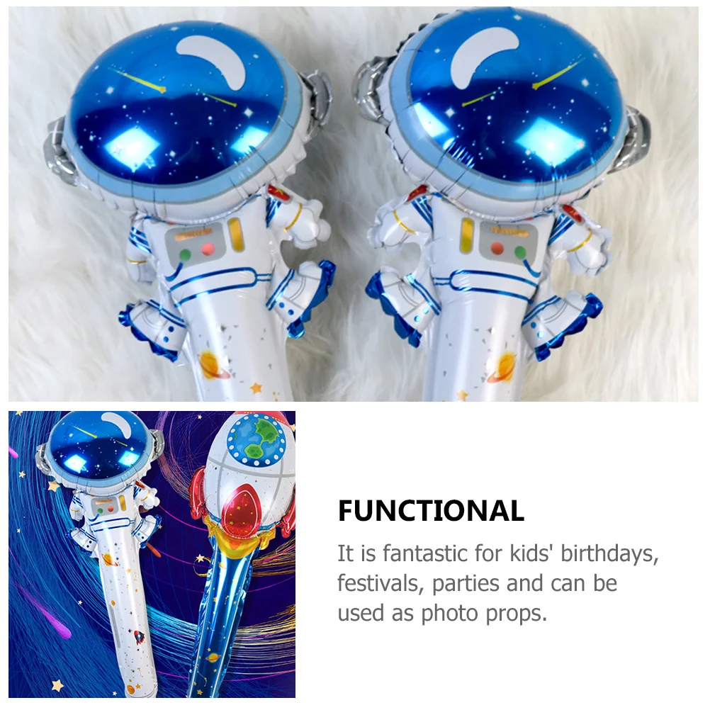 

6Pcs Aluminum Film Balloon Space Theme Decorative Balloons for Birthday Party Planet Themed Party Supplies Photo Prop