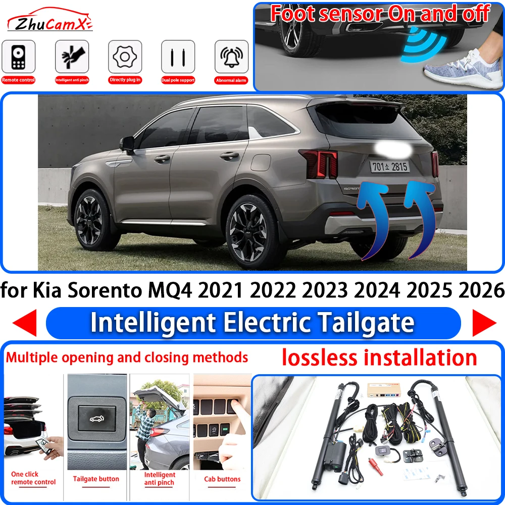 ZhuCamX for Kia Sorento MQ4 2021 2022 2023 2024 2025 2026 Power Liftgate Trunk Electric Suction Tailgate Tail Gate Lift Strut
