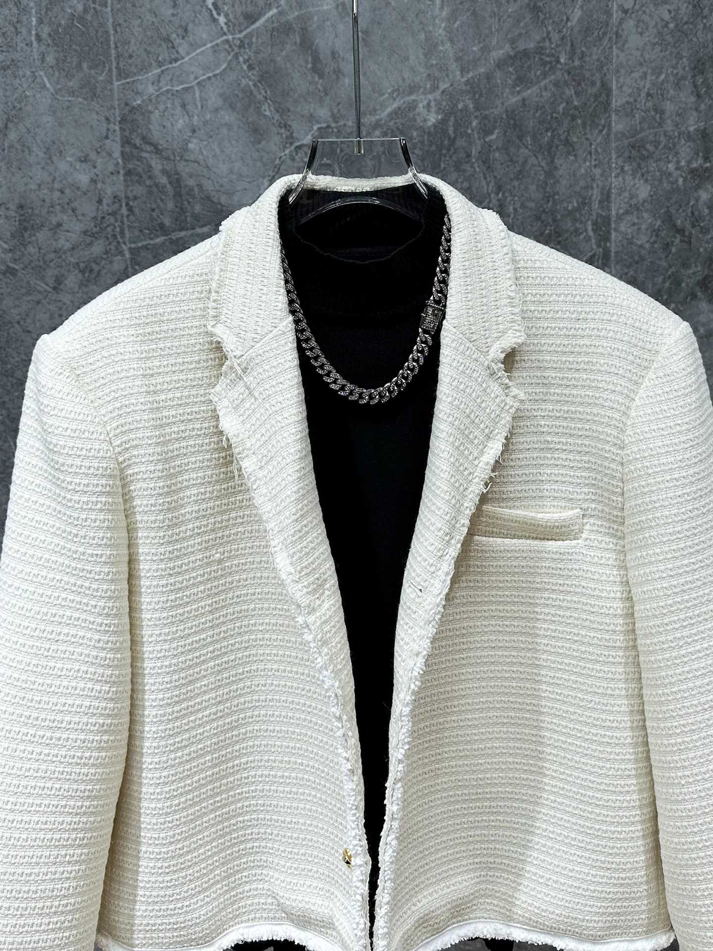 Veste courte tricotée pour hommes, nouvelle Version coréenne Ins, Design haut de gamme, col rabattu, manteau décontracté, tendance, automne hiver 2025