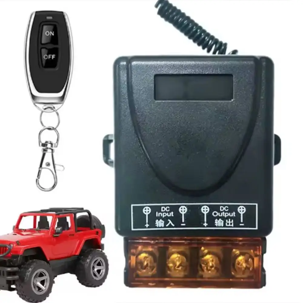 

433Mhz Remote Control Switch 8V-72V 30A High Power On off Remote Control Transmitter for Water Pump Motor LED/Electric Appliance