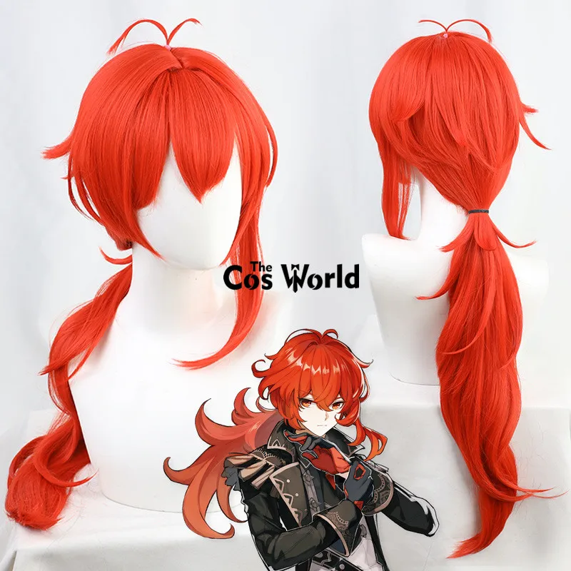 Amber Barbara Bennett Diluc Fischl Klee Razor Venti Sucrose Cosplay Peruki Włókno Odporne na ciepło włosy syntetyczne