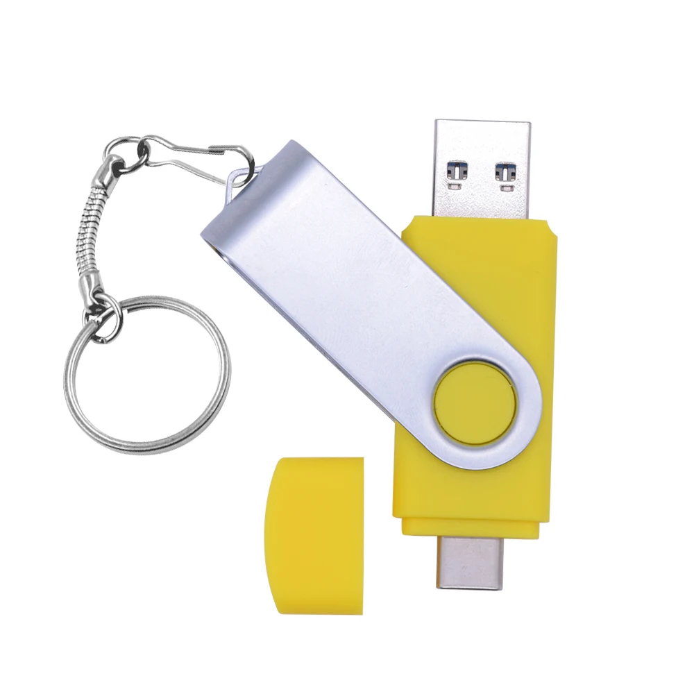 USB-флеш-накопитель OTG 2 в 1, USB 2,0 и Type-C, 128 ГБ, 64 ГБ, 32 ГБ, 16 ГБ