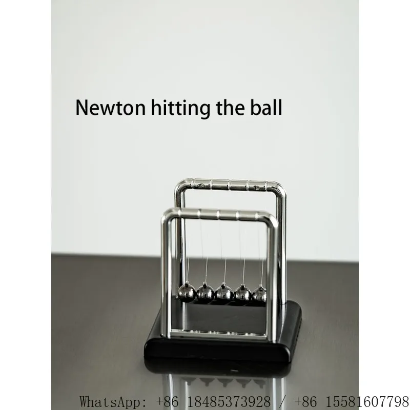 Newton Cradle Balance Balls Physics Pendulum Ornament Desk Decor Creative Home Decoration Science Toy Birthday Gift Craft view 3