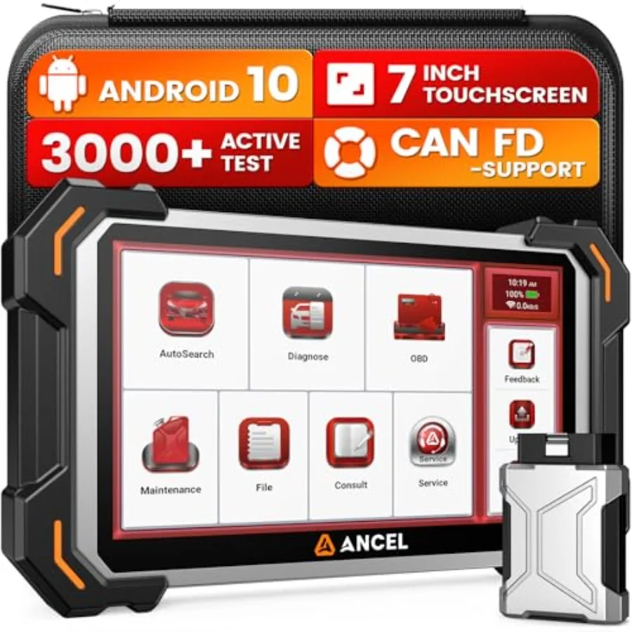 ANCEL DS500BT Bidirectional Scan Tool for Full-System Automotive Diagnostics with 28+ Services Injector Coding DPF/Brake/BMS/Oi