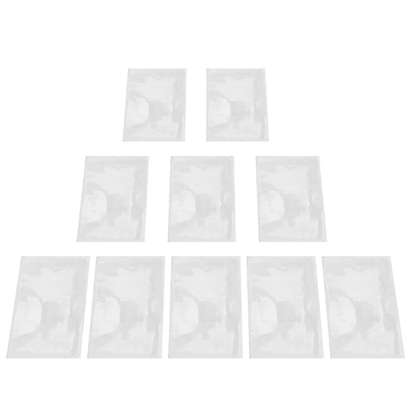 10Pcs Clear Shipping Label Sleeves Self-Adhesive PVC Card Holders Waterproof Packaging Protector Envelopes for Mailing Shipping