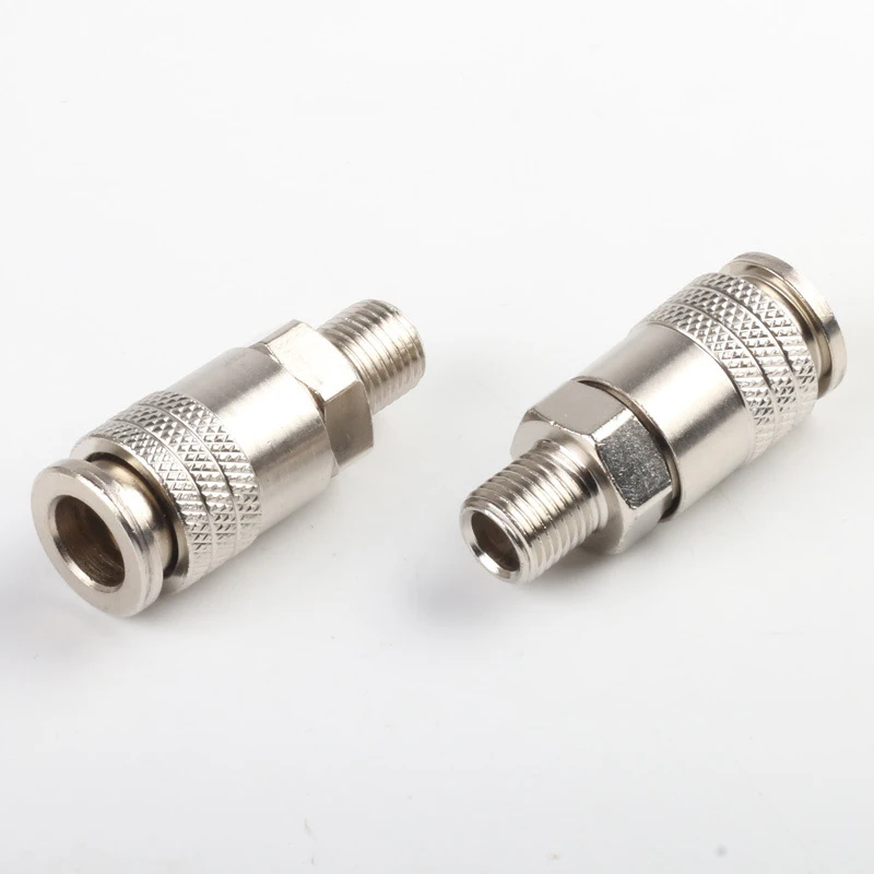 Fasten Your Air Tools with G1/4 Male Thread Adaptor; EU Standard Quick Connect Metal Pneumatic Fitting for Compressor
