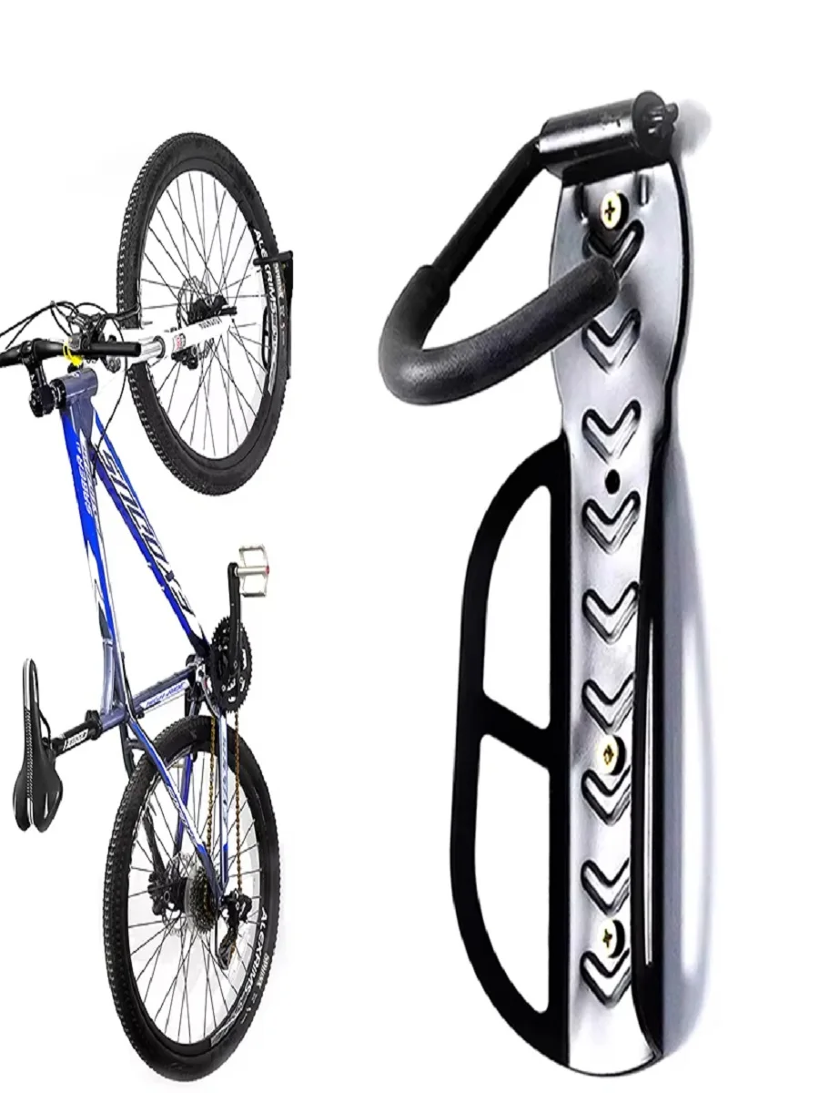 AliExpress Bike Stand Wall Mount Bicycle Holder Mountain Bike Rack Stands Steel Storage Hanger Hook Mounted Rack Stands Bicycle Accessories