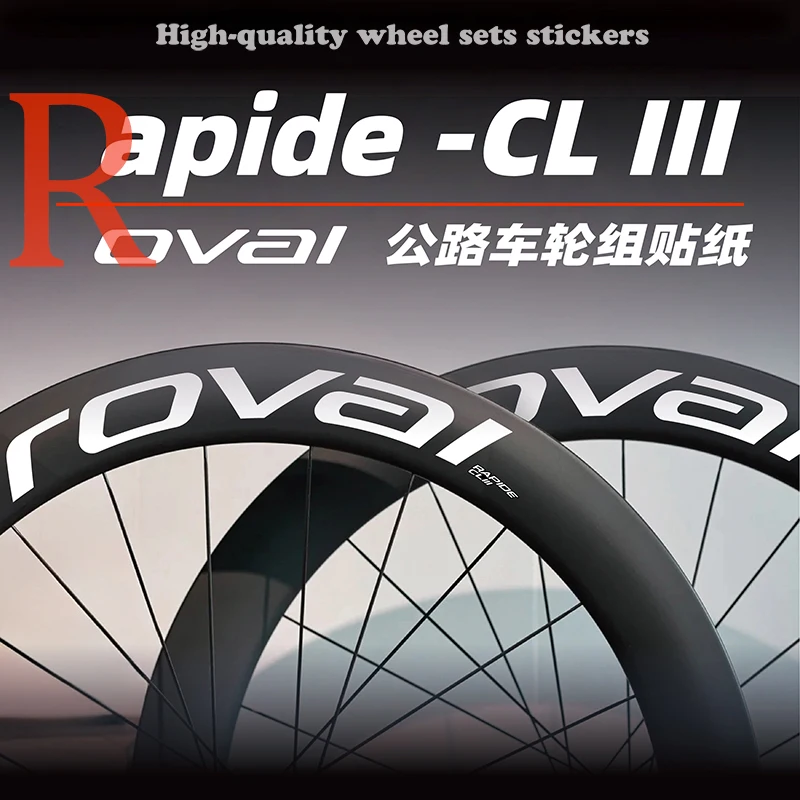 

2025 Rapide CL III wheel set decals Road Bike Rapide-CL3 Wheel Set Stickers Bike Rim Decals Bicycle Accessories Decorative