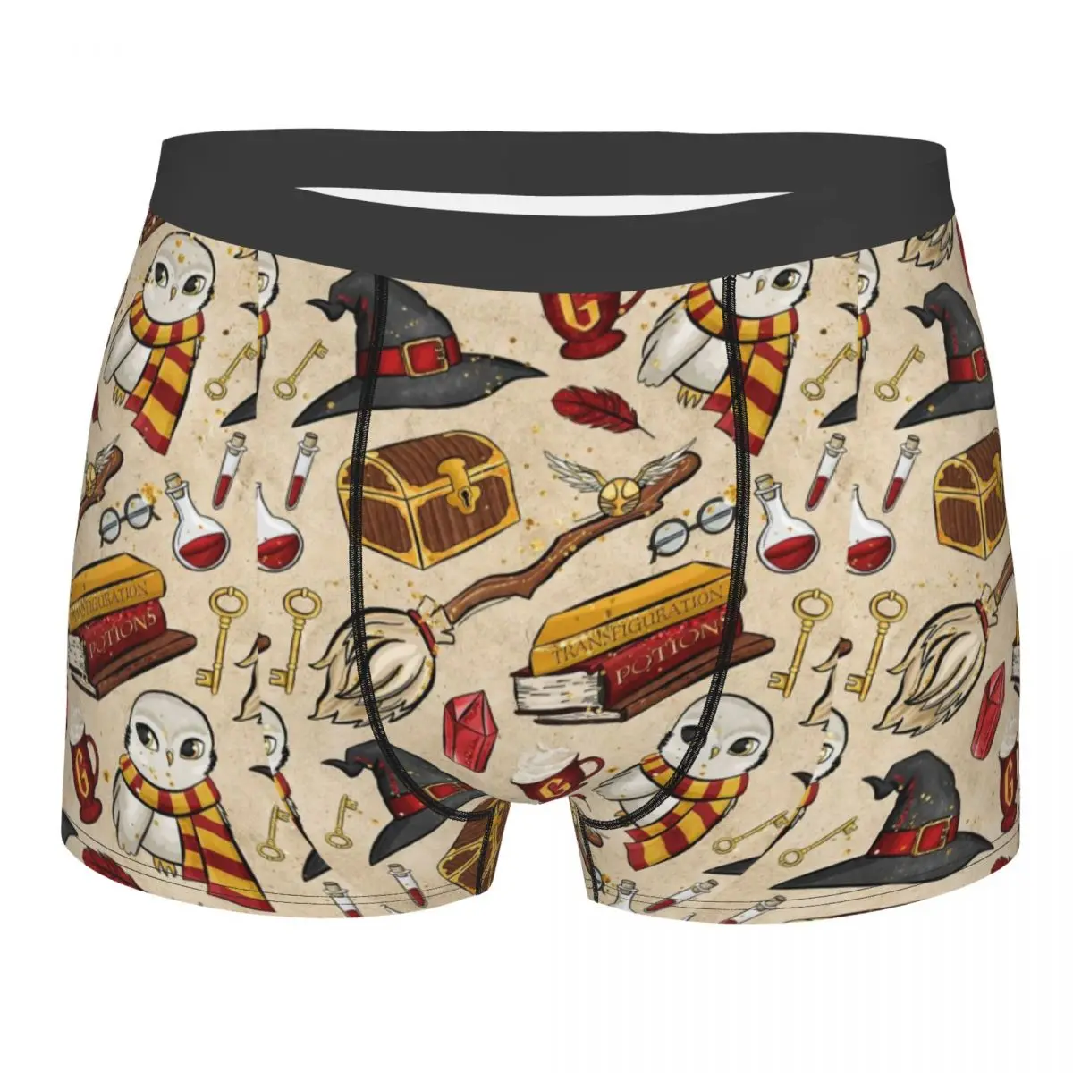 

Male Fashion Harrys Magic Adventure Movies Potters Underwear Boxer Briefs Men Soft Shorts Underpants