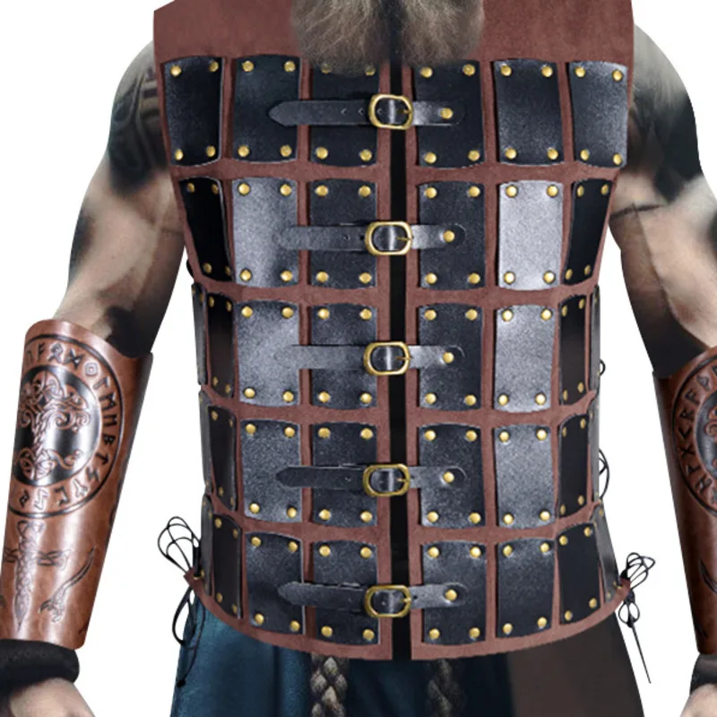 

Средневековый жилет в стиле стимпанк для косплея, сценических выступлений, Хэллоуина, аксессуар для костюма рыцаря