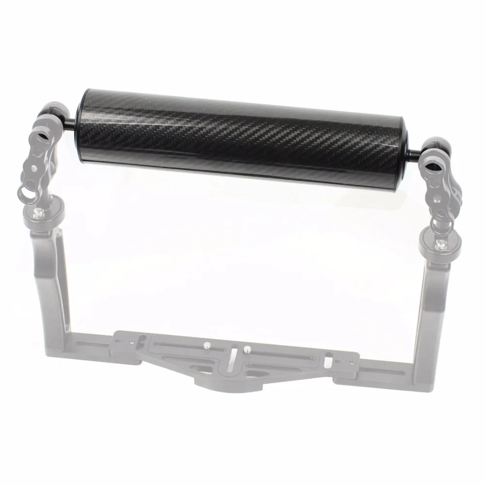Carbon Fiber Extension Tray Arm Float Auftrieb Aquatic Arm Dual Ball SLR Kamera Tauchen für Gopro yi EKEN für DJI für OSMO Action – Detail 6