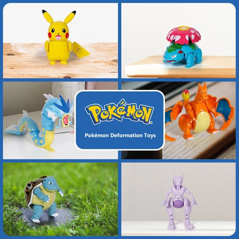 Pokemon Figuur Pokeball Box Originele Pikachu Vervorming Speelgoed Anime Figuur Charizard Pocket Monster Model Kinderen Verjaardagscadeau