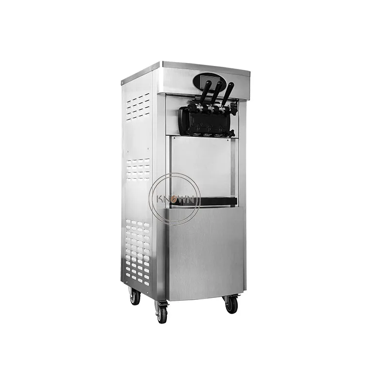 

Popular 20-28L stainless steel vertical 3 Flavor Ice Cream Machine soft for Sale with special price