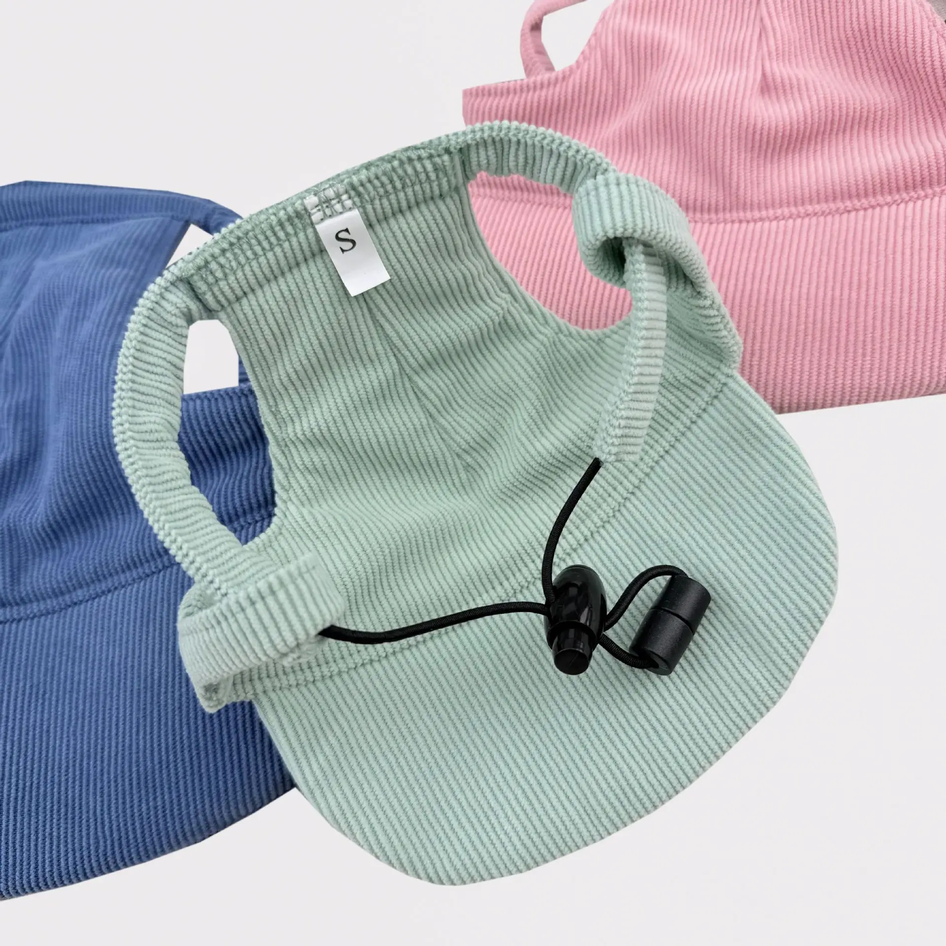 Personalized Name Embroidery Pet Dog Hat Corduroy Adjustable Cap for Small Medium Dogs Cats Custom Puppy Sun Hat