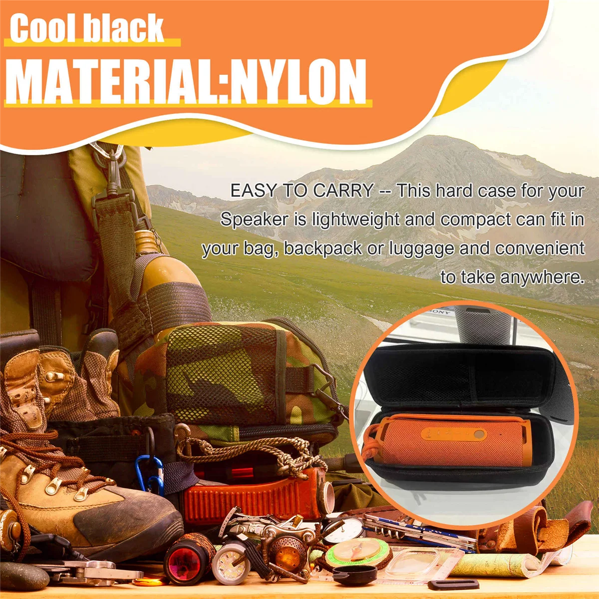 Custodia protettiva POP-lTravel per altoparlante wireless Sony ULT FIELD 1 - Contenitore portatile