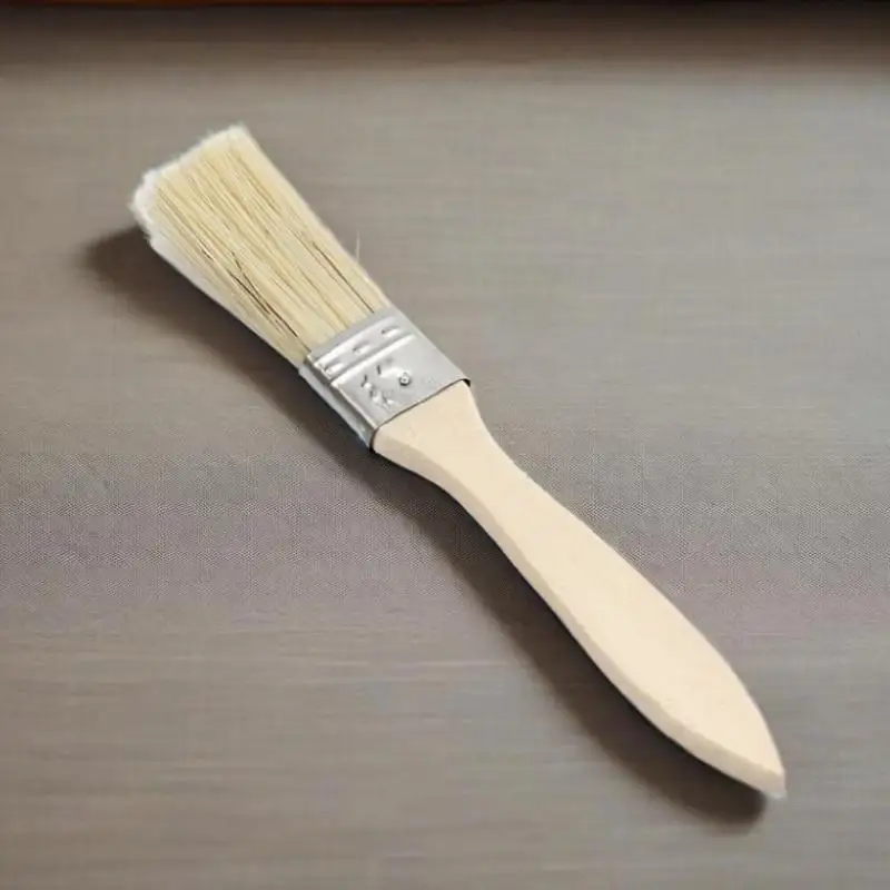 10 pçs pincel pequeno adequado para arte trabalho manual pintura tingimento verniz cola aplicação cabo de madeira reparação interior/exterior