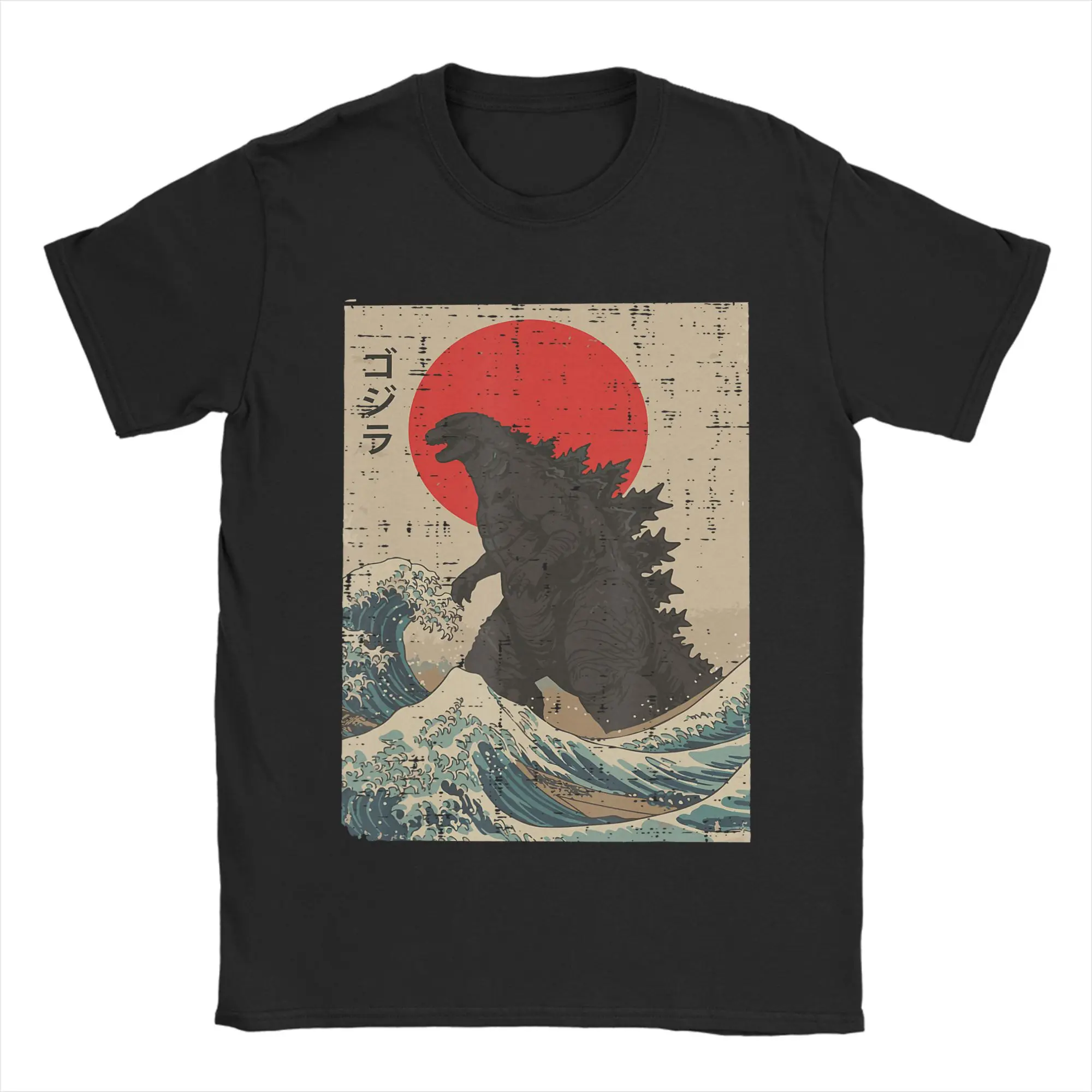 Godzilla T Shirt Summer  Y2K Fun T Shirts Cotton Fashion Tshirt For Man Short-Sleeved Print Top Tees