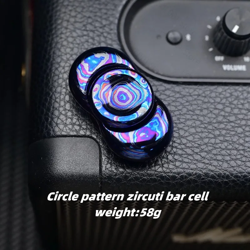 Stainless Steel Titanium Zirconium Fidget Spinner EDC Decompression Toy