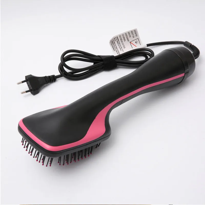 Hot Sale One Step  Hair Comb Negative Ion Hair Dryer Brush Curling Straight Wet And Dry Straight Curler Hot Air Comb