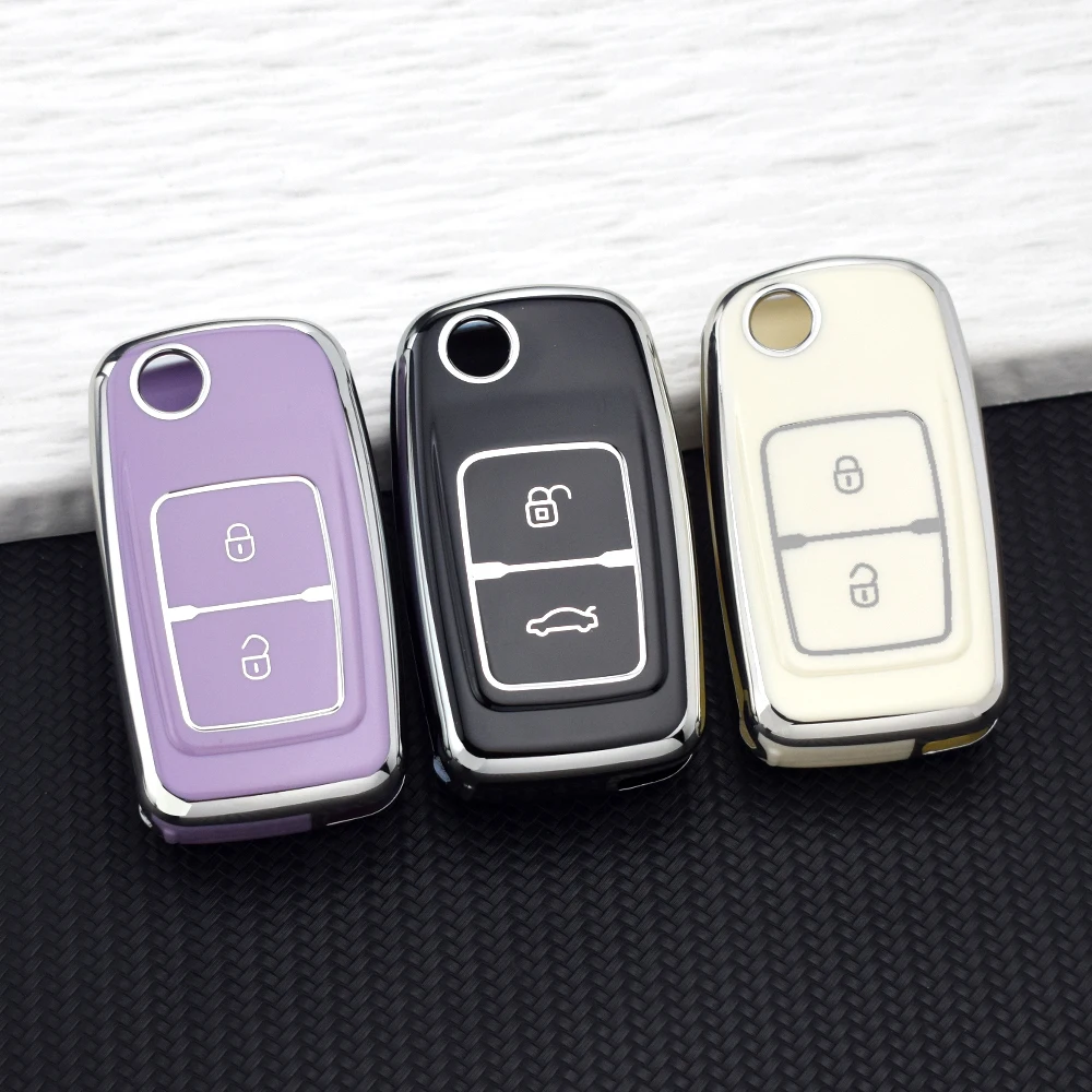 Capa de Chave de Carro em TPU para Chery Tiggo 3, 5, A5, E5, A3, Fulwin, Cowin, Fora, Elara, A1, Ego, Tengo, Cielo, T11, M11, A13, EASTER, Chance