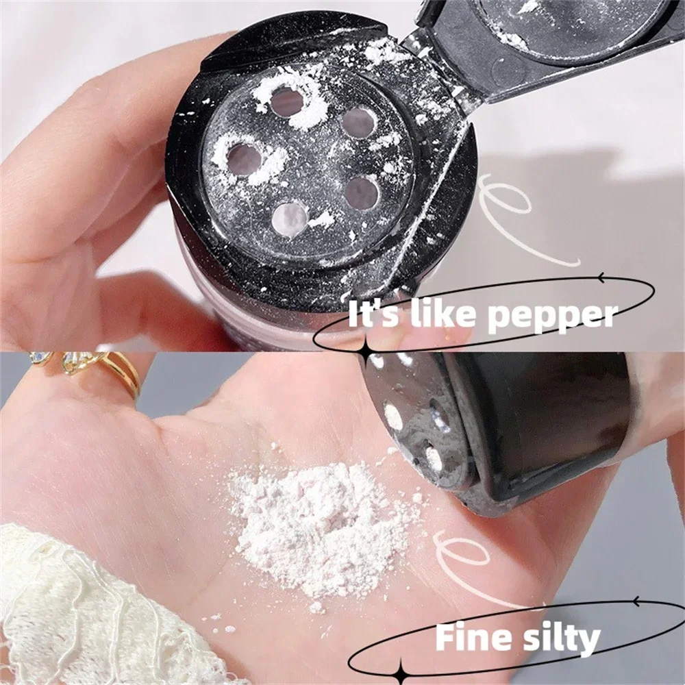 55g Large Capacity Loose Powder Natural Lasting Pepper Powder Professional Oil-control Waterproof Matte Setting Powder Makeup