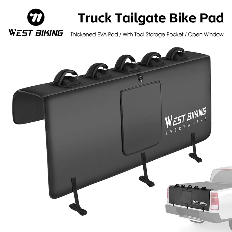 

WEST BIKING Pickup Truck Tailgate Bicycle Rack Protection Pad 2-5 Bikes Travel Transport Anti-scratch For Cycling MTB Road Bike