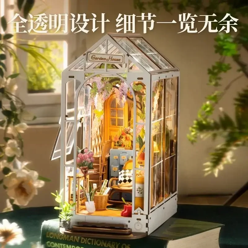 DIY Miniature House Wooden Model Kits Custom Diorama Model Making with Lamp Indoor Decoration Placement Friends Gift