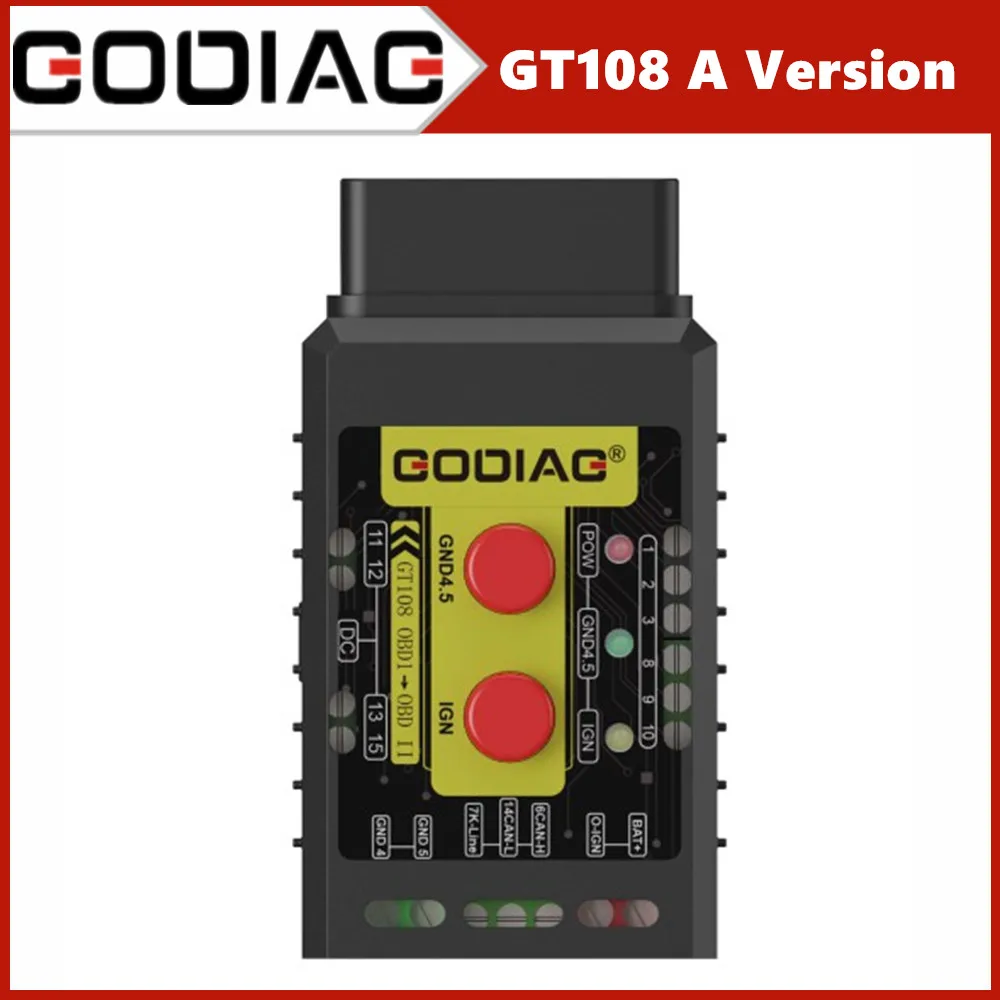 

Godiag GT108 A Configuration Super OBDI-OBDII Universal Conversion Adapter For Cars, SUVs, Pickup Trucks, Motorcycles