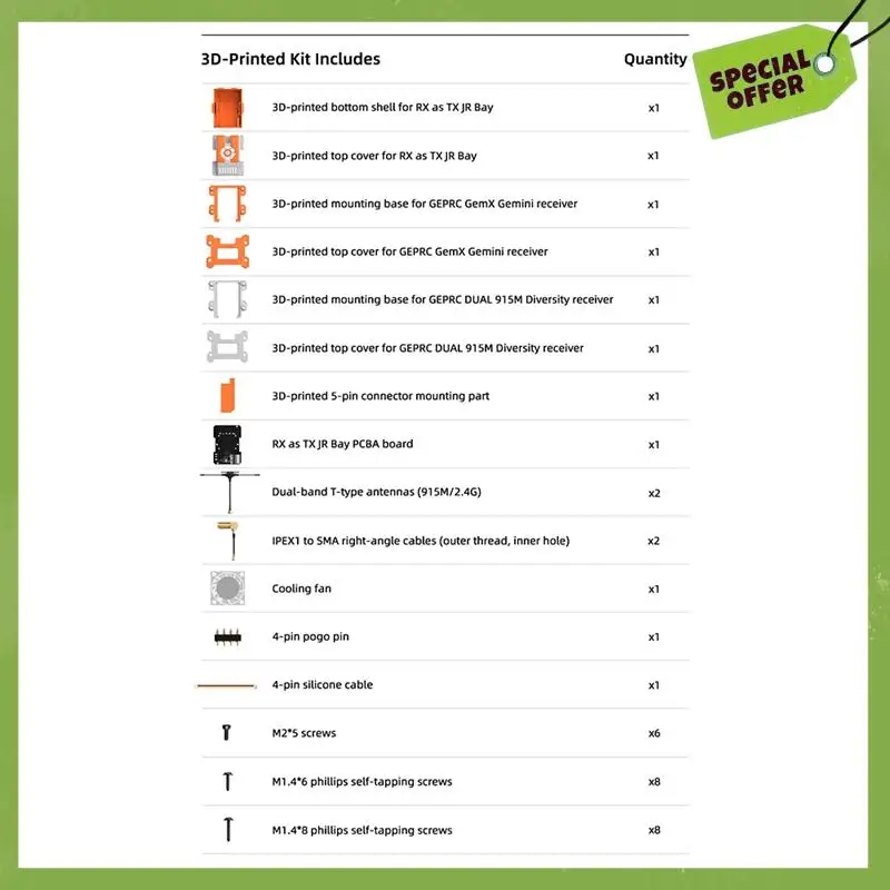 RX Sebagai TX JR-Bay Kit Modifikasi Penerima Dipasangkan Mode 915M/2.4G untuk Drone Jarak Jauh FPV Bagian DIY Pesawat RC