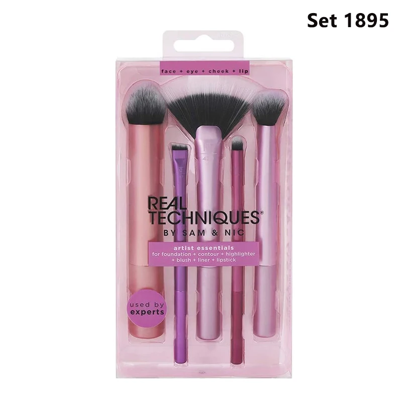 Tecniche reali professionoanl Set di pennelli per trucco morbidi e soffici fondotinta per ombretti fondotinta cosmetico in polvere Blush Blending