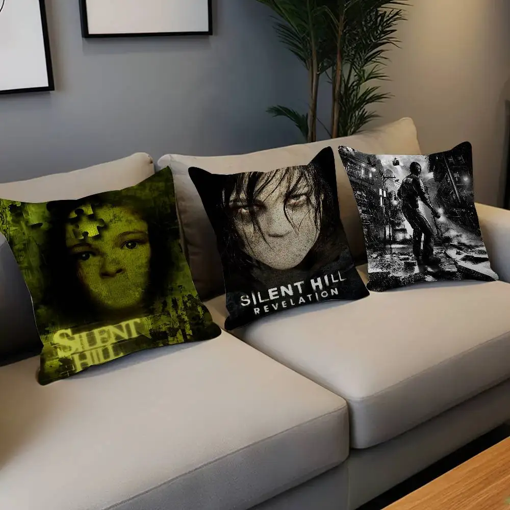 غطاء وسادة على شكل فيلم رعب كلاسيكي سايلنت هيل لغرفة النوم وغرفة المعيشة وغطاء وسادة مزخرف للأريكة