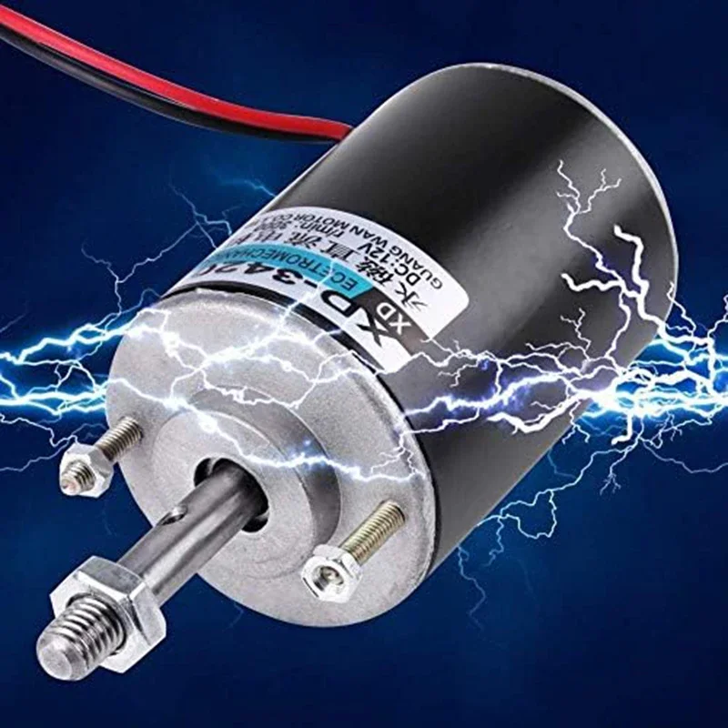 XD3420 DC Motor 12 V/24 V Permanent Magnet Motor DIY Generator Mini DC Motor 30W CW/CCW