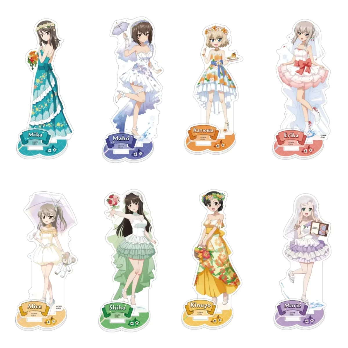 Girls Und Panzer Михо Нишидзуми ‌   Нисидзуми ‌    Дарджилинг Эрика Исуми Акиёши Шимада ‌   Акриловая фигурка-подставка Maho (игрушка-украшение)