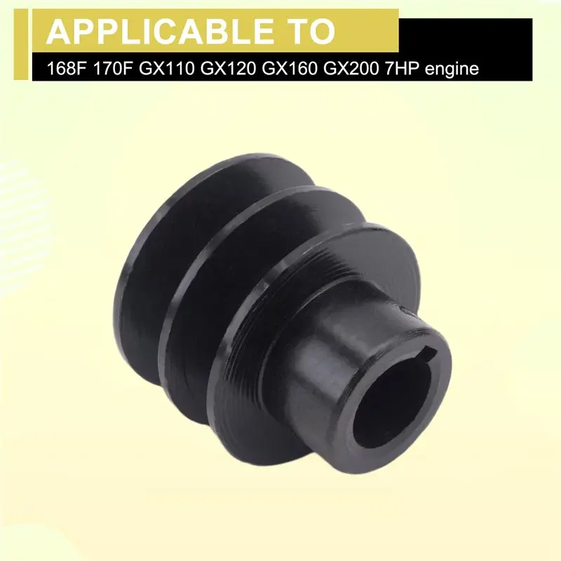 N96R Double V Belt Pulley For 20Mm Bore Groove Pulley A Belt For 168F 170F GX110 GX120 GX160 GX200 7HP Engine Engine Pulley