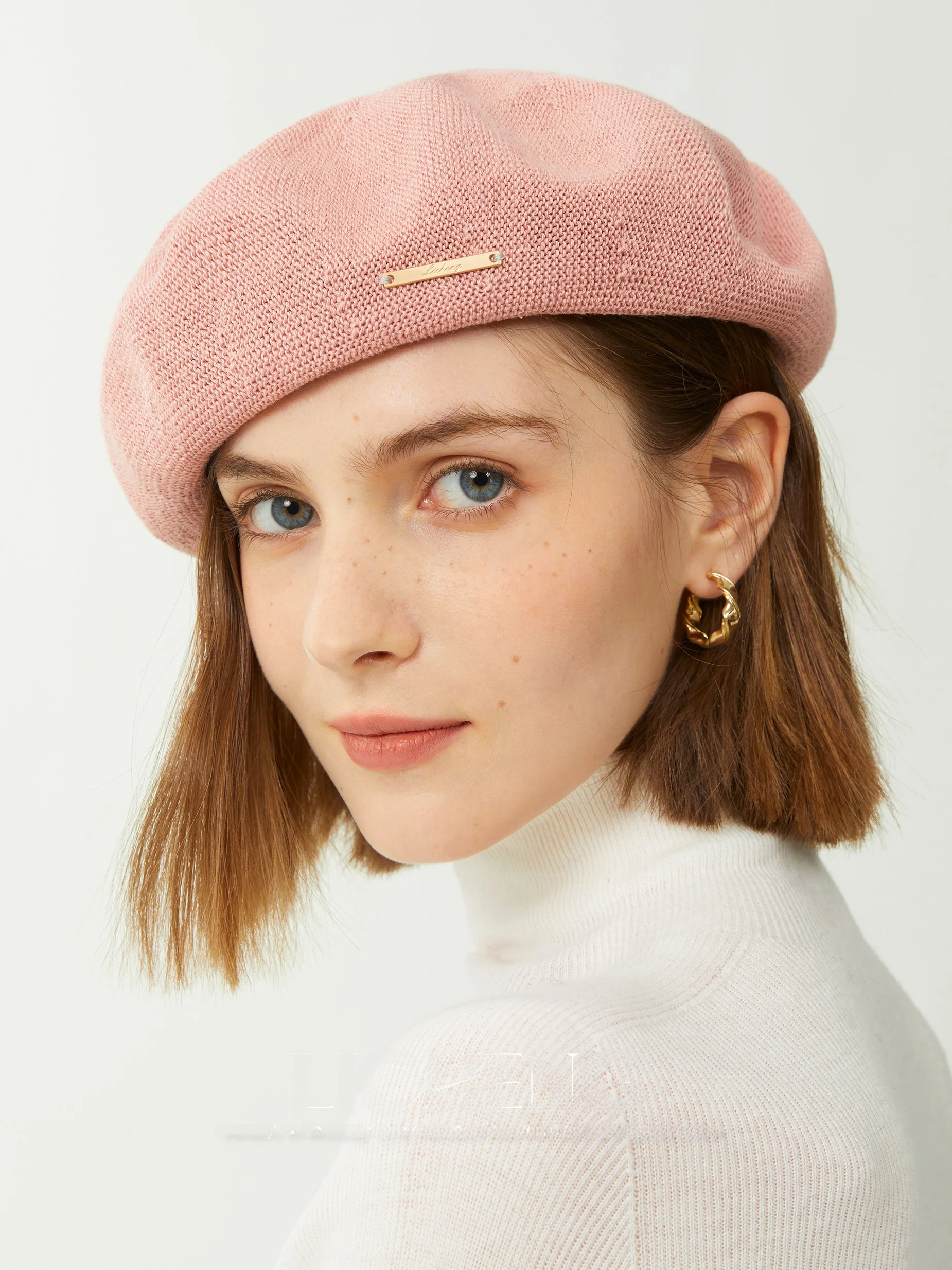 純粋なリネン通気性ベレー帽女性春夏ヴィンテージ顔痩せアーティストハット多用途芸術的なスタイル折りたたみ帽子