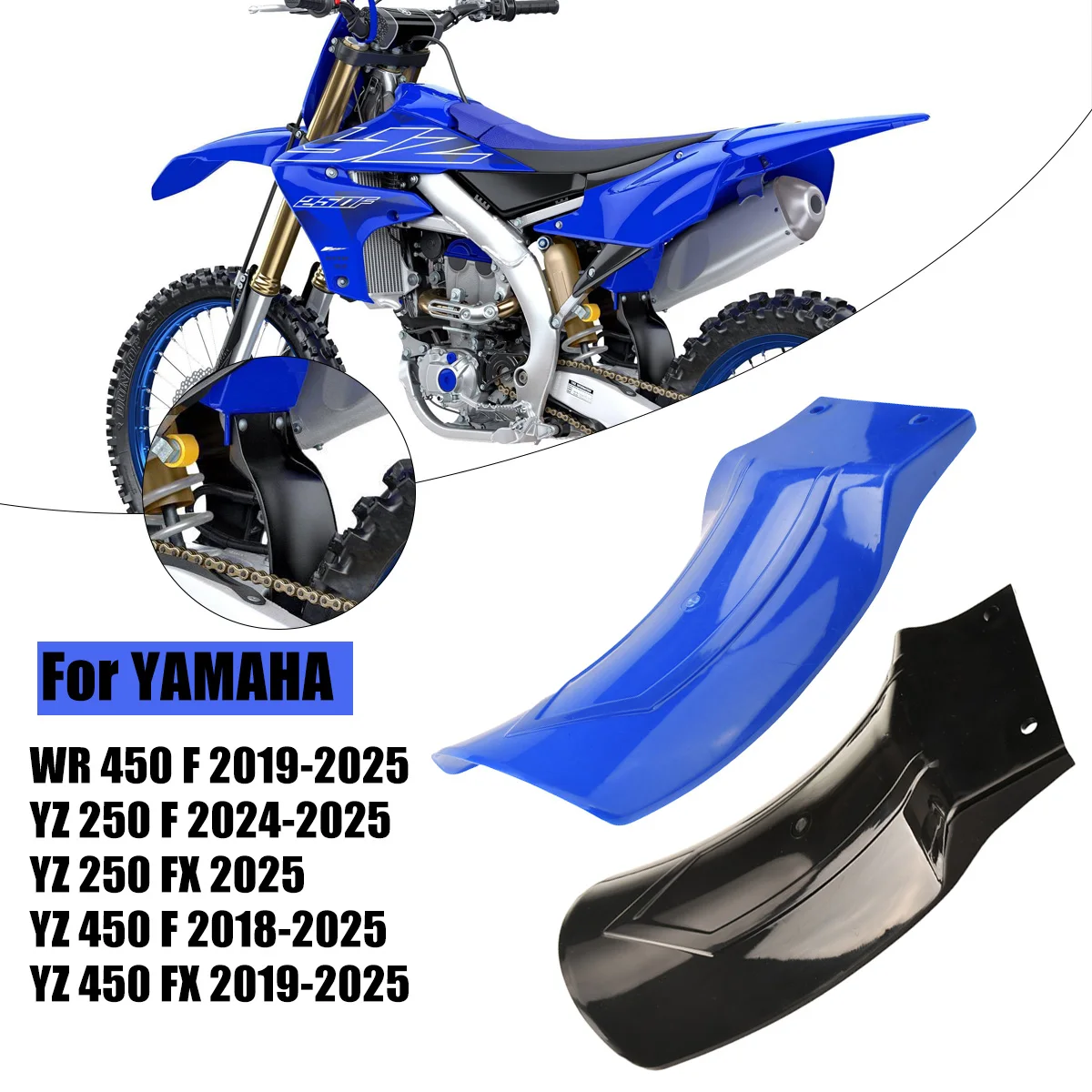 Motorrad-Hinterrad-Schutzblech mit Stoßdämpfung 2025 Zubehör für Yamaha YZ450F YZ250FX YZ450FX WR450F