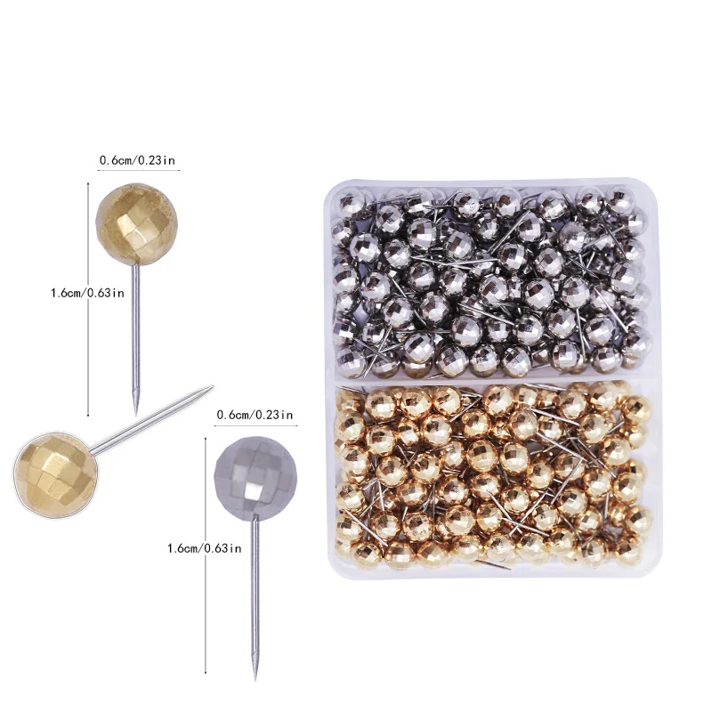 200/100pcs/lot gold sliver Pearl light locating pins DIY patchwork sewing pins positioning needle garment accessory